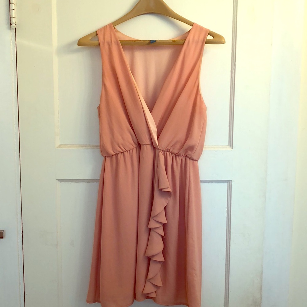 Blush dress.
